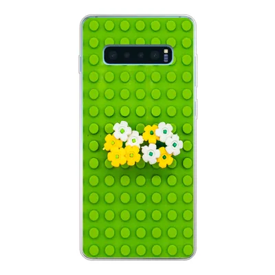 Produktbild von MuchoWow® Handyhülle Schutzhülle Hülle für Samsung Galaxy S10 Plus Unterlage mit Blumen Silikon Softcase Handy Hülle - Schutzhülle