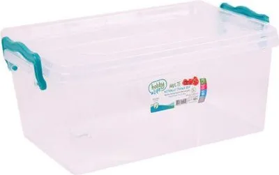 Produktbild von Aufbewahrungsbox Aufbewahrungsbehälter Transparentbox Kunststoffbox Klappbox Plastikbox mit Deckel 8L
