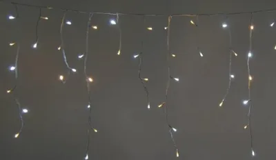 Produktbild von LED Eisregen Lichterkette 480er 12m kaltweiß-warmweiß-mix/weiß aussen FHS 27230