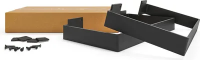 Produktbild von HEVVA - Möbelbeine LUXEMBURG - 35 cm Tiefe, Höhe 20 cm, Schwarz, 2 Stück