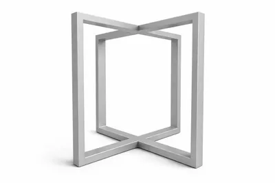 Produktbild von Tisch-Kufen Schwerlast Tischgestell aus Metall, Stabile Möbel-Kufen, Tischbeine für Esstisch und Schreibtisch Grau