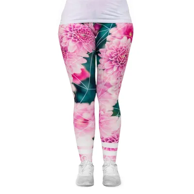 Produktbild von cosey - Blumen-Leggings (Einheitsgröße) - Design Crysanthemen