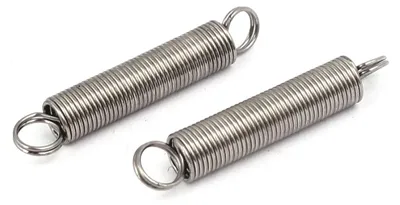 Produktbild von 0,5mmx5mmx30mm 304 Edelstahl Zugfedern Silberfarben 10 Stš¹ck