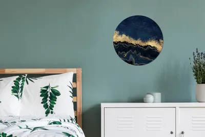 Produktbild von MuchoWow® - Schlafzimmer - Bilder - Der Kreis - Kunst für die Wohnung - Plastik - Kunstdruck - Wandbild