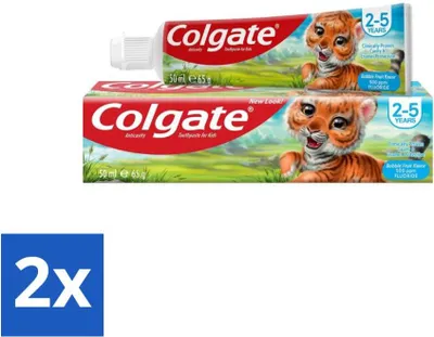 Image de Dentifrice Colgate Bubble Fruit pour enfants - Pour les enfants de 2 à 5 ans - 50 ml - Pack avantage - 2 pièces
