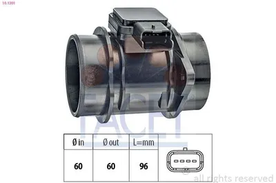 Produktbild von FACET 10.1301 Luftmassenmesser LMM für FORD Fiesta Mk6 Schrägheck (JA8, JR8) Luftmengenmesser