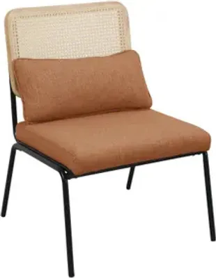 Produktbild von SVITA SVEA Loungesessel Rattansessel Retrosessel Rattan vintage Braun