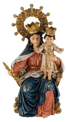 Maagd Maria Beisteller aus Triana, handbemalt, Harz, 30 cm