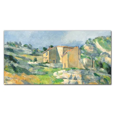 Produktbild von Coloray Küchenrückwand 120x60 Spritzschutz aus Glas - Malerei Häuser