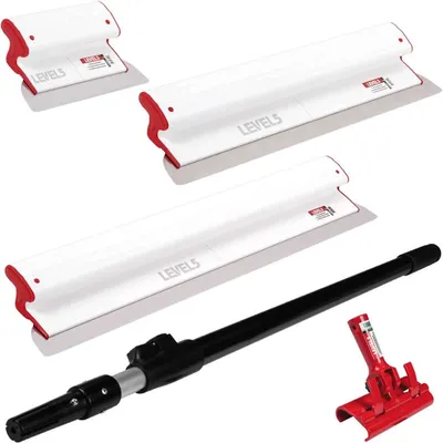 Produktbild von Level5 Ultra Leicht Flächenspachtel Profi Set Trockenbau Handgriff Stiel 5-441C