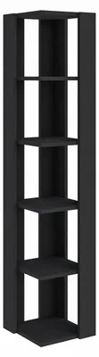 Produktbild von Holzbücherregal "Nati" – 32 x 32 x 161 cm – Schwarz