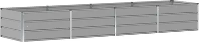 Produktbild von vidaXL Pflanzkübel Hellgrau 320 x 80 x 45 cm Stahl