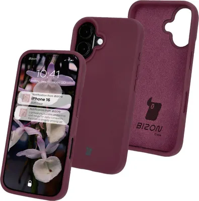 Produktbild von Bizon Soft Case Apple iPhone 16 dunkel lila