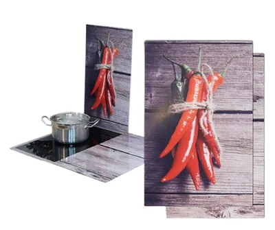 Produktbild von 2-tlg. Herdabdeckplatten aus Glas
