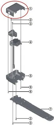 Image de SHIMANO Boîtier pour support de batterie BM-E6000-B (type de serrure ABUS), noir
