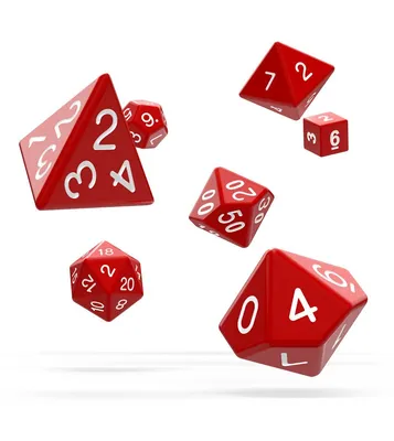 Produktbild von Oakie Doakie Dice Würfel RPG-Set Solid - Rot (7)