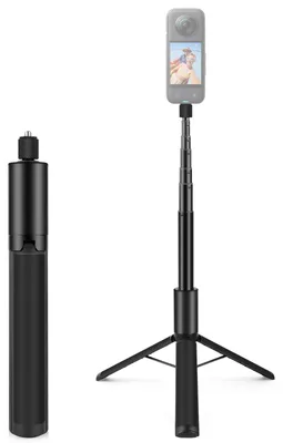 Produktbild von PULUZ PU497B 1,22 m/48 Zoll unsichtbarer Selfie-Stick-Stativ ausziehbar mit 1/4 Zoll Schraube Ersatz für Insta360 X4/X3/X2 Vlog Live-Streaming-Videoau