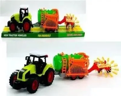 Image de Tracteur avec machines agricoles