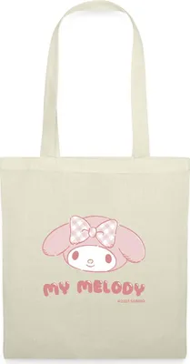 Produktbild von Spreadshirt My Melody Portrait Stoffbeutel, One size, Natur