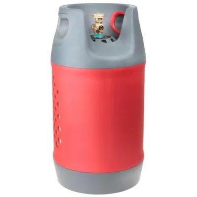 Zdjęcie produktu dla Butla gazowa Zatechs 11 kg LPG kompozytowa ultralekka wielokrotnego napełniania 80% zawór zatrzymujący napełnianie W21.8 przyłącze do kampera, grilla kempingowego, ogrzewania