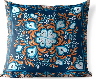 Produktbild von MuchoWow® Outdoor Kissen - Vierblättriges Kleeblatt - Herz - Rahmen - Muster - 40x40 cm - Wetterfest - Lounge Kissen - Kopfkissen - Interieur - Polster mit Bild