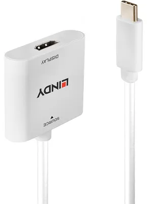 Produktbild von Lindy 43339, 0,1 m, USB Typ-C, HDMI, Männlich, Weiblich, Gerade
