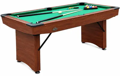 Produktbild von zusammenklappbarer Pool Billardtisch 5ft Braun inkl. Zubehör
