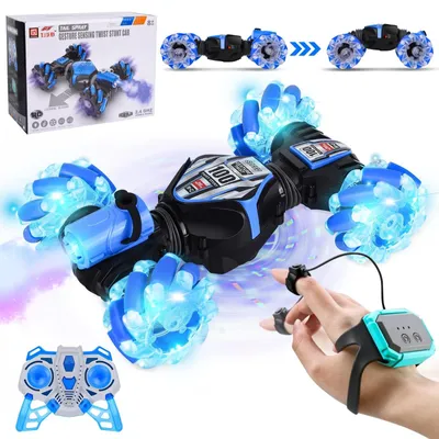Productafbeelding van RC stuntauto - Gebarenbediening - 360 graden - 4WD - Met LED-verlichting