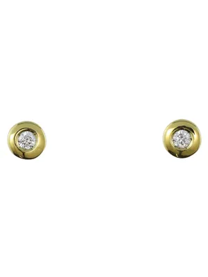 Produktbild von MIAMAR 1143398 Damen Ohrstecker 14 Karat (585) Gelbgold Gold weiß