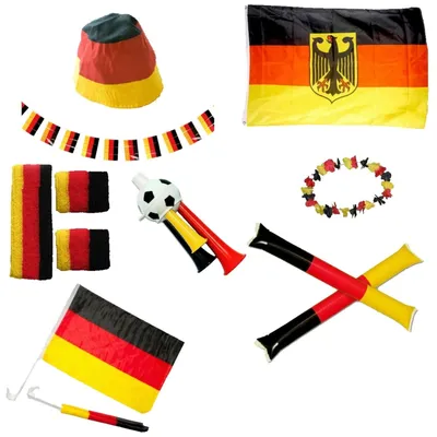 Produktbild von Deutschland Fan-Set 12-tlg. Fußball Set 13