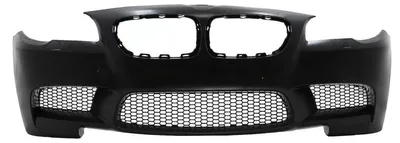 Obrázok produktu pre Nárazník pre BMW 5 (F10, F11), modelové roky 2011-2017, s bočnými mriežkami v dizajne M5.