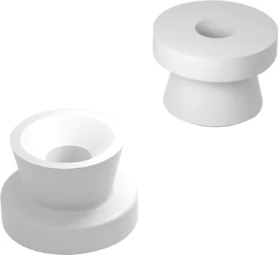 Produktbild von KEILVERBINDER-Hülse, Hartkunststoff weiß