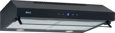 Produktbild von NEG Unterbau Dunstabzugshaube NEG15-TDL+ 60cm, Sensor-Touch, Doppelmotor, 323 m³/h, Abluft & Umluft  Farbe: schwarz