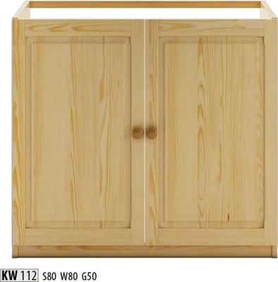 Image de Armoire sous lavabo Armoire de salle de bain Commode en bois massif Meuble Nouveau