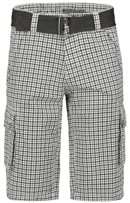 Produktbild von Sublevel Karierte Capri Cargo-Shorts mit Gürtel Größe: 34W