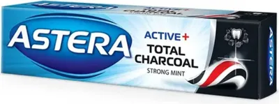 Produktbild von Zahnpasta Aktivkohle Astera Active Aroma 100 ml