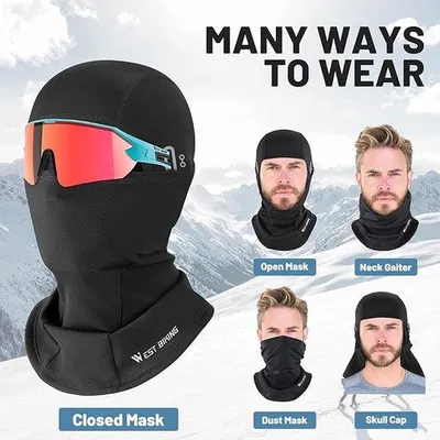 Produktbild von Famanu Bivakmütze Winddicht Warm - Schwarz