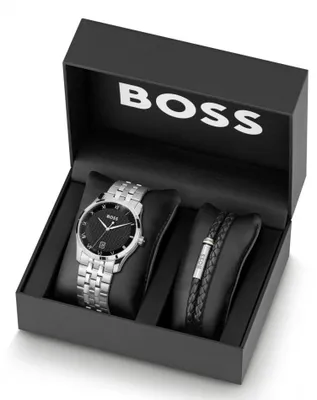 Image de Zestaw męski BOSS 1570177 stalowy klasyczny