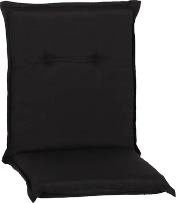 Obrázek produktu pro Polštář pro nízké opěradlo 98 x 46 cm směsová bavlněná tkanina antracitově černá