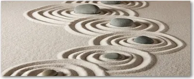 Produktbild von Tulup® Glas-Bild Wandbild aus Glas - 125x50 - Wandkunst - Wandbild hinter gehärtetem Sicherheitsglas - Dekorative Wand für Küche & Wohnzimmer  - Kunst: modern & klassisch - Zen Steine Sand - Beige