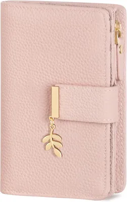 Produktbild von Geldbörse Damen klein, Kleines Portemonnaie Damen Kunstleder, Mini Geldbeutel Frauen mit Kartenfächer Portmonee mit Großes Zipper Münzfach