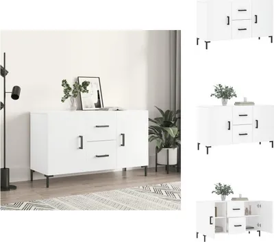 Image de vidaXL Sideboard Blanc 100x36x60 cm Bois composite - Sideboards