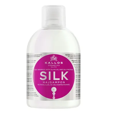 Produktbild von Kallos KJMN Silk Shampoo, 1000 ml, Shampoo, Unisex, trockenes Haar, Stumpfes Haar, Glanz, Flasche