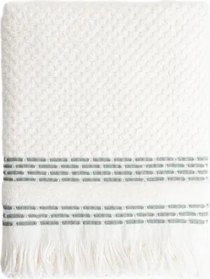 Zdjęcie produktu dla HOMLA Ręcznik ROSOP boho z granatowymi paskami 70x130 cm