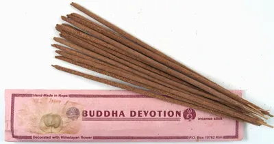 Produktbild von Handmade Räucherstäbchen aus Nepal, Himalayan Flower Incense - Buddha Devotion, Pink, 22,5*5*0,3 cm, Räucherstäbchen aus Tibet, Nepal