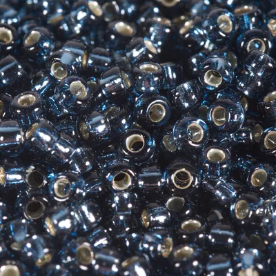 Produktbild von Miyuki-Rocailles, 2,5 mm, 12 g silverlined bl. diamond