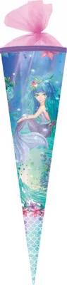 Produktbild von Herlitz Schultüte / Zuckertüte / 85cm / eckig / "Meerjungfrau"