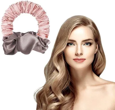 Produktbild von Famanu Heatless Curling Rod - Krultang ohne Hitze - Rosa - Schlafroller für langes und halblanges Haar
