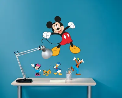 Produktbild von Komar Deco-Sticker "Mickey and Friends" 50 x 70 cm, bunt, 14017h