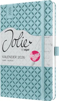 Produktbild von Wochenkalender Jolie ca. A5 Hardcover sky blue 2026.